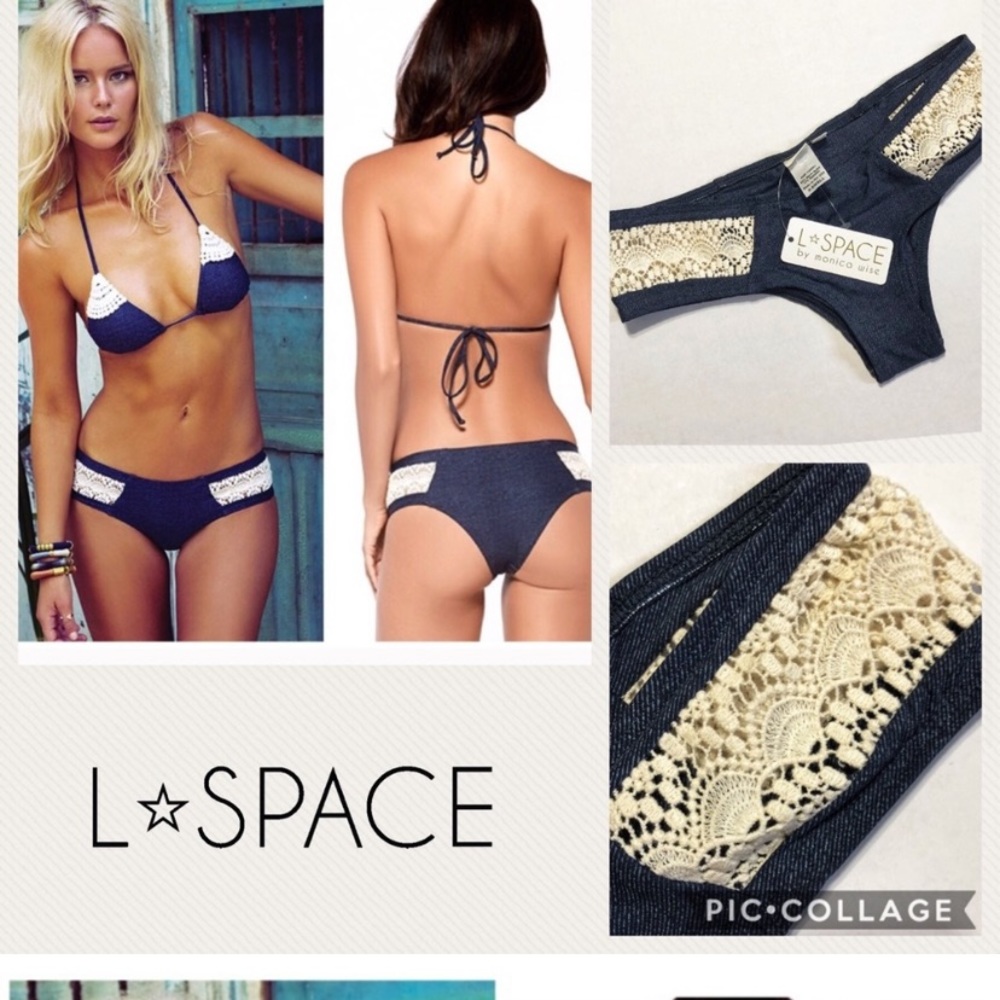 L’space Antique Denim Twilight Bitsy Bottom XS